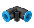 Liitin, Paineilma, Messinki, 31mm, Ø6 mm, työntöliitin, 10 kappaleen pakkaus