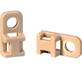 Cable Tie Mount 4.6mm Beige PEEK 100 ST