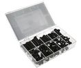 Cable Grommet Kit, 100pcs 12mm Noir