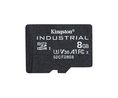 Industrial Memory Card, microSD, 8GB, 100MB/s, 80MB/s, Black