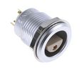 Lemo Circular Connector, 2 Contacts, Panel Mount, Socket, Female, IP50, 2S Series
