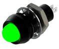 LED Indicator 28V DC Fixed Green Soldering Lugs