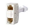 Modular Adapter, Telephone / Ethernet, RJ45 Plug - RJ45 Socket, T-Type