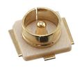 Connecteur microcoaxial, U.FL, LCP, Fiche mâle, Droit, 50Ohm, Soudage