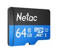 Memory Card, microSD, 64GB, 80MB/s, 20MB/s, Black / Blue
