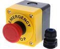 Emergency Stop Switch 1NO / 1NC IP65 Push-In Terminal A22E