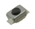 IP40 Black Plunger Tactile Switch, SPST 50 mA 0.4mm Surface Mount