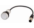 Belyst tryckströmställare Momentan funktion 1NO 24 VAC / 24 VDC LED Vit