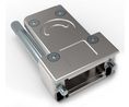 TE Connectivity Die Cast Zinc Angled D-Sub Backshell With Yes