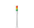 Patlite LR4 Series Coloured Signal Tower, 3 Lights, 24 V dc, Pole Mount