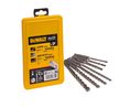 DeWALT 7-Piece SDS Plus Drill Bit Set for Masonry, 12mm Max, 5mm Min, Tungsten Carbide Bits