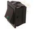 Tuimelschakelaars, 16 A, 2NO, 250V, AAN-UIT, IP40, Zwart
