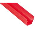 Red PP Cover Strip, 8mm Groove Size, 2m Length, Pack of 10 pieces
