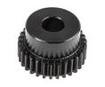 Steel 40 Teeth Spur Gear, 1 Module, 6mm Bore Diam, 40mm Pitch Diam, 14mm Hub Diam