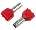 Bootlace Ferrule, 10mm², Red, 26.6mm, Pack of 50 pieces