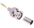 Connecteur RF, BNC, Fiche mâle, RG-59, Montage sur câble, Droit, A sertir