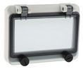 Enclosure Inspection Window for 46277-3, DIN 43880 127mm Polycarbonate Grey