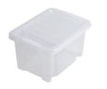 Aufbewahrungsbehälter, 325x430x245mm, Schwarz / Transparent Packung à 4 Stück