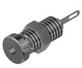 Bananuttag Metall 2 mm Mässing Ten 60VDC 6A Lödning Paket med 5 delar
