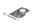 10-Gbit/s-PCIe-Karte USB-A mit SATA-Stromversorgung, 4x USB 3.1, PCI-E x4
