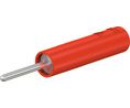 Test Adapter Banana Socket 4 mm - Pin Plug 1.5 mm 20A 600VAC 600VDC 38mm Red