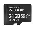 Karta pamięci klasy przemysłowej, microSD, 64GB, 47MB/s, 46MB/s, Czarny