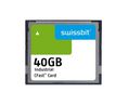 Karta pamięci klasy przemysłowej, CFast, 40GB, 373MB/s, 225MB/s, Szary
