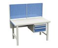 Worktable with Drawers and Perforated Panels, 1.5m x 750mm x 850mm, 1t