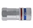 CEJN Brass, Stainless Steel Female Pneumatic Quick Connect Coupling, G 1/2 Female Threaded
