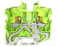 Ground Terminal, Cage Clamp, 2 Poles, , 1mm², Green / Yellow