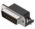 D-Sub Connector, 10.3mm, Angled, Plug, DA-15, PCB Pins
