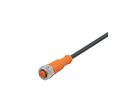 ifm electronic Female 5 way M12 to Female 5 way M12 Communication Cable, 6 m, Gerade Leiter, 6m, IP65 / IP67 / IP68 / IP69K, Schwarz