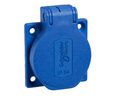 Schneider Electric, Mureva IP54 Blue Flush Mount 2P+E Socket Socket, Rated At 10 → 16A, 250 V Contacts