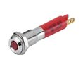 17-00 Series Red Panel Mount Indicator, 24, 6 Mounting Hole Size, Plug-In Termination, IP40, IP65