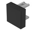 Indicator Lens Square Style, Black, 15.3 mm Long