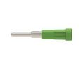 Schutzinger Green Female Banana Connector, 2 mm Connector, Pin Termination, 60 V, Nickel Plating