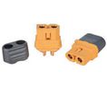 Compact Power Connector Socket, 2P, 30A, 500 V dc