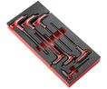 Facom 7 piece T Shape Hex Key Set, 3 - 4 - 5 - 6 - 7 - 8 - 9 - 10mm