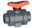 Georg Fischer PVC-U 2 Way, Ball Valve, Solvent Cement Socket, 1in, 16bar Operating Pressure