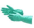 Green Nitrile Butadiene Rubber Chemical Resistant Gloves, Size 9, Large, Pack of 12 pieces
