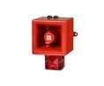 AL112NX Series Red Beacon-Sounder Combination, IP6624 VWall120 dB Red 24VDC IP66