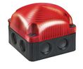 Werma 853 Series Red EVS Beacon, 12 V, Base Mount/ Wall Mount, LED Bulb