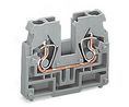 WAGO, No 869-329 869 Series Terminal Block Grey, 2.5 mm², 1-Level, NoCage Clamp Poler