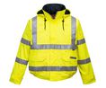 S773 Yellow Unisex Hi Vis Bomber Jacket, S, S, Polyethylene, Gelb