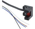 U-Shaped Photoelectric Sensor NPN 6mm 20us 24V 50mA Infrared LED Cable IP64 PM-25
