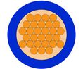 Stranded Wire PVC 1mm² Copper Blue 100m