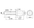 IR-LED 850nm 3mm T-1