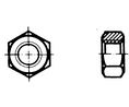 Hex Nut M2, M2, 1.6mm, Zinc-Plated Steel
