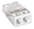 Dosenklemme, 0.5 ... 2.5mm², Pole - 2, Polycarbonat / Polyamid, Klar / Weiss, Packung à 10 Stück