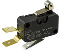 Micro Switch, D4, 16A, 1CO, 4N, Short Roller Lever